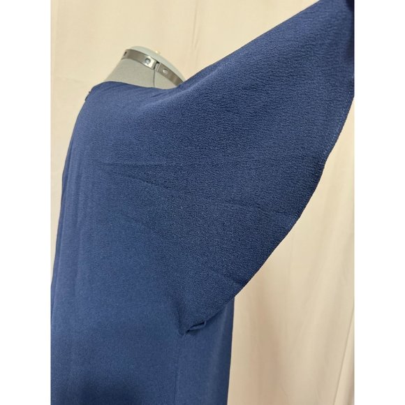 Chelsea28 NWOT Sz XL Navy One Shoulder A-Lined Lined Dress - Picture 12 of 13